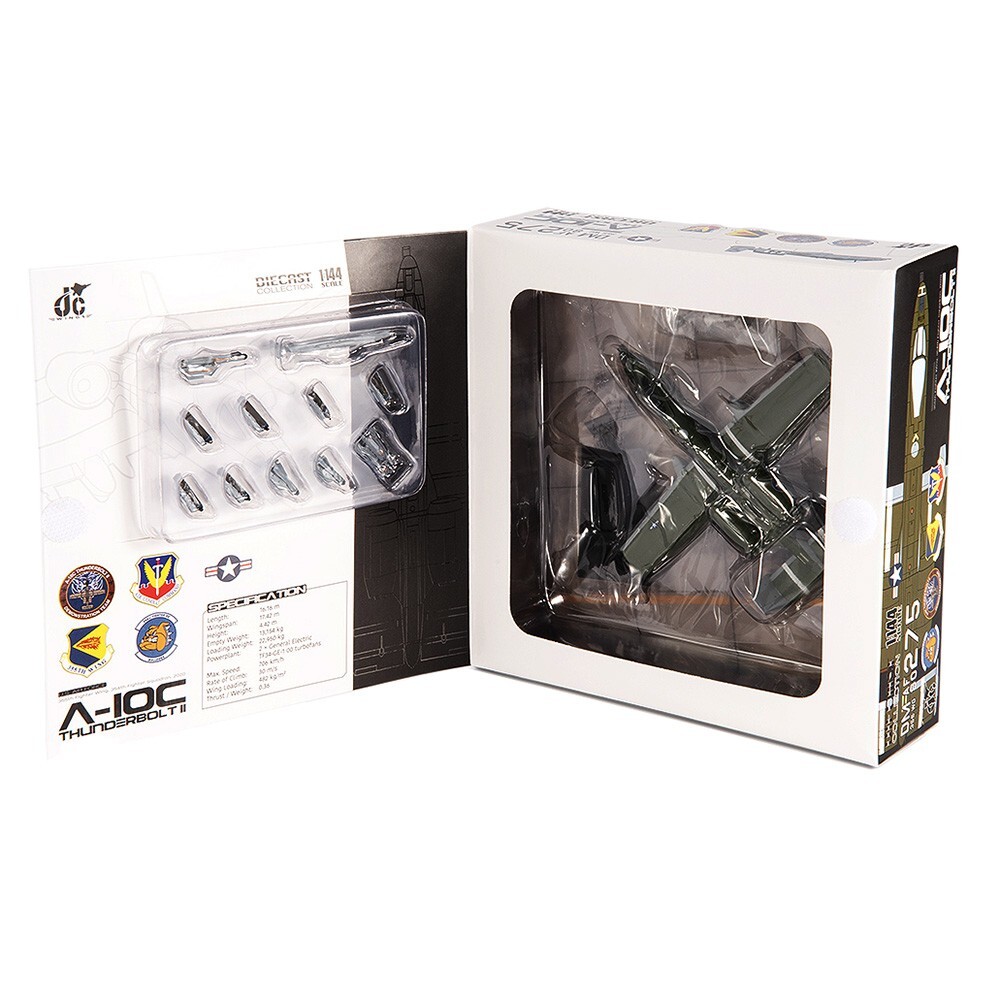 A-10 A-10C Thunderbolt Warthog 355th FW, USAF 2020 1/144 Scale Diecast Model