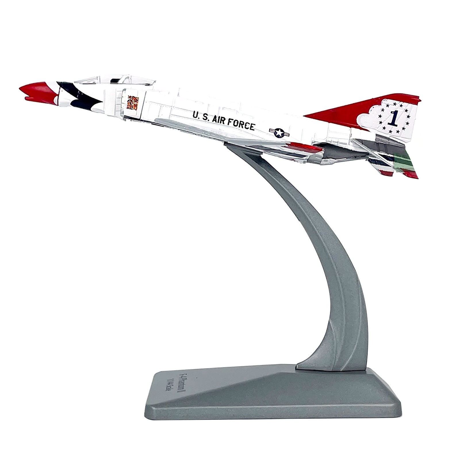 1/144 Scale 14cm Diecast Alloy USAF F-4 Phantom II Fighter Aircraft Model