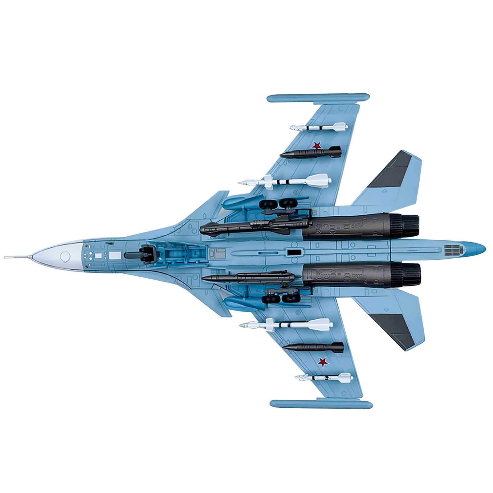 1:100 Scale Russia Su-34 Fighter Alloy Aircraft Model Souvenir Static Display