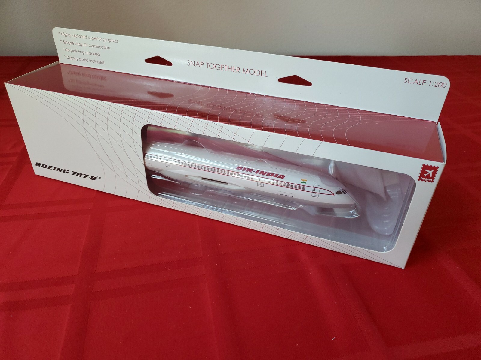 Hogan Wings Air India 787-8 1/200 W/Box W/Stand