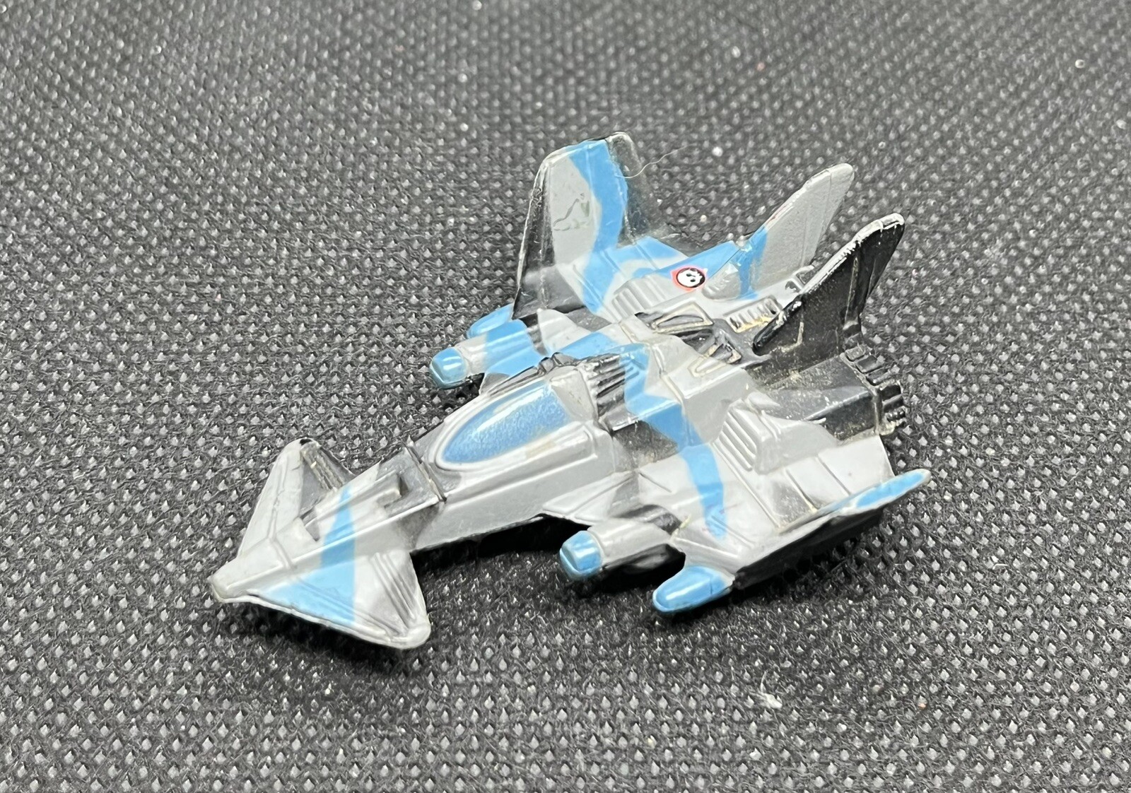 MICRO MACHINES X-3 Raider Fighter Jet Military Aircraft Gray Blue Black 1993