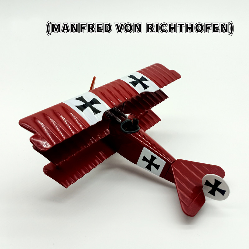 1:48 Diecast Military Aircraft German Fokker Dr.1 Triplane Fighter Model Gift