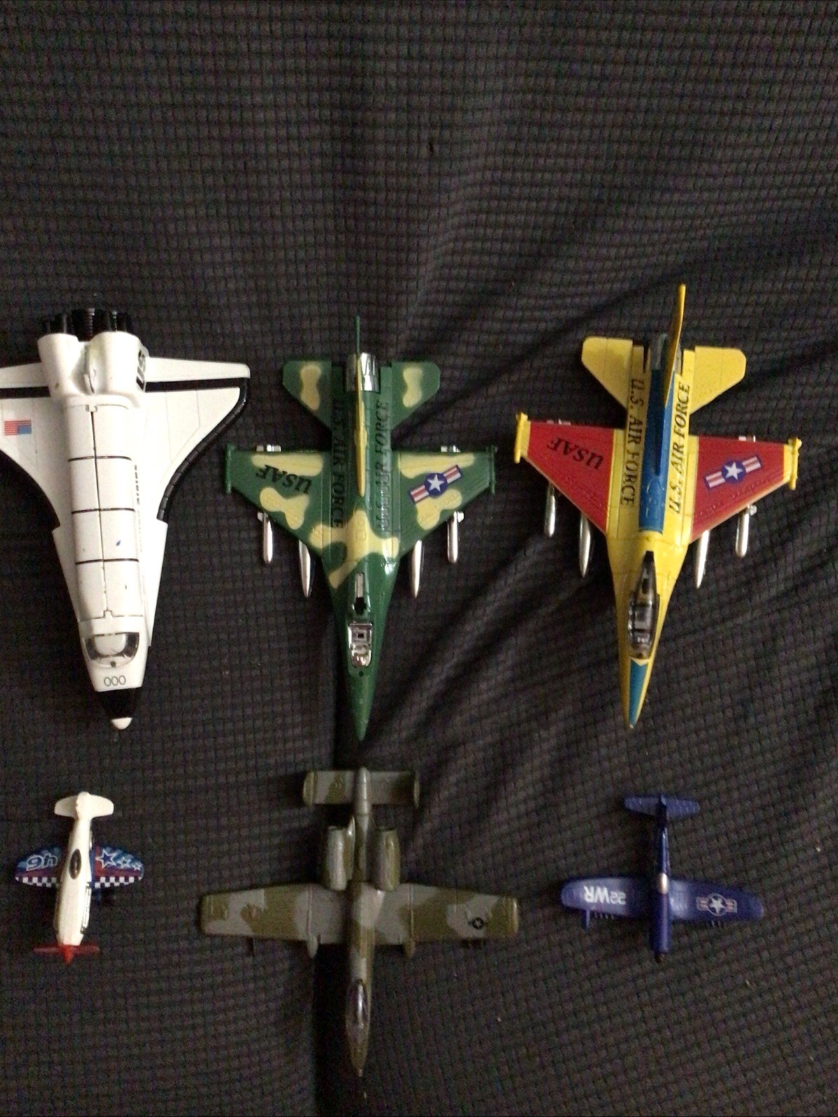 Vintage A-10 Thunderbolt II Warthog Jet Diecast Plane USAF Scale + Other Planes