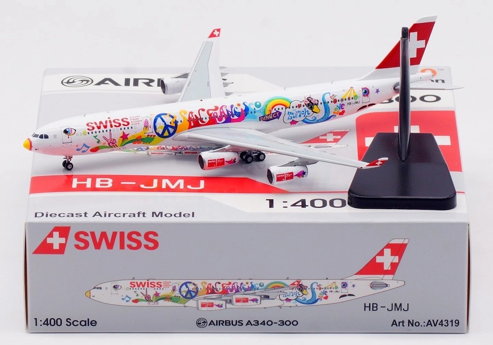 Swiss (San Francisco Livery) / Airbus A340-300 / HB-JMJ / AV4319 / 1:400 *LAST*
