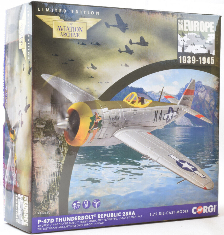 Corgi P-47D Thunderbolt Republic 28RA – “Dottie Mae” 1:72 Airplane AA33827