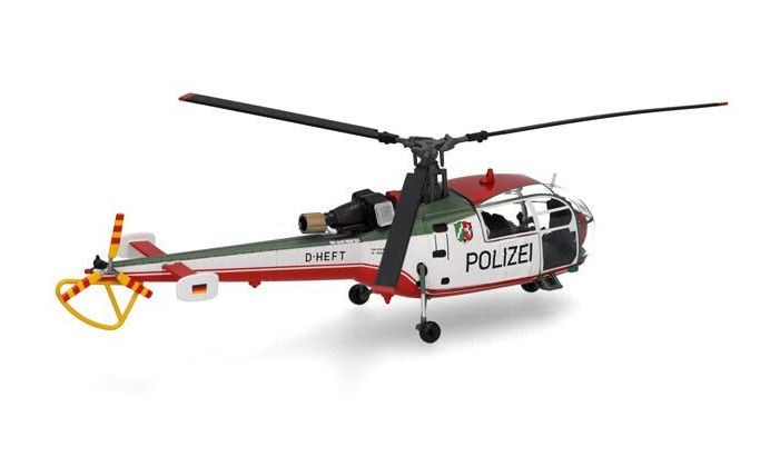 HERPA,Hélicoptère Sud Aviation SA 319 Alouette III Polizei Nordrhein, 1/72, H…