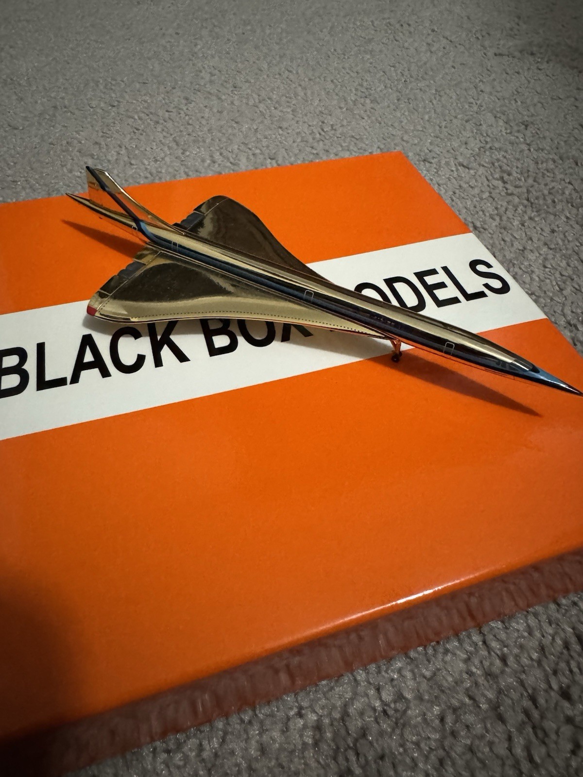 Eastern Airlines Concorde Gold Gemini Jets Black Box Scale 1:400 RARE