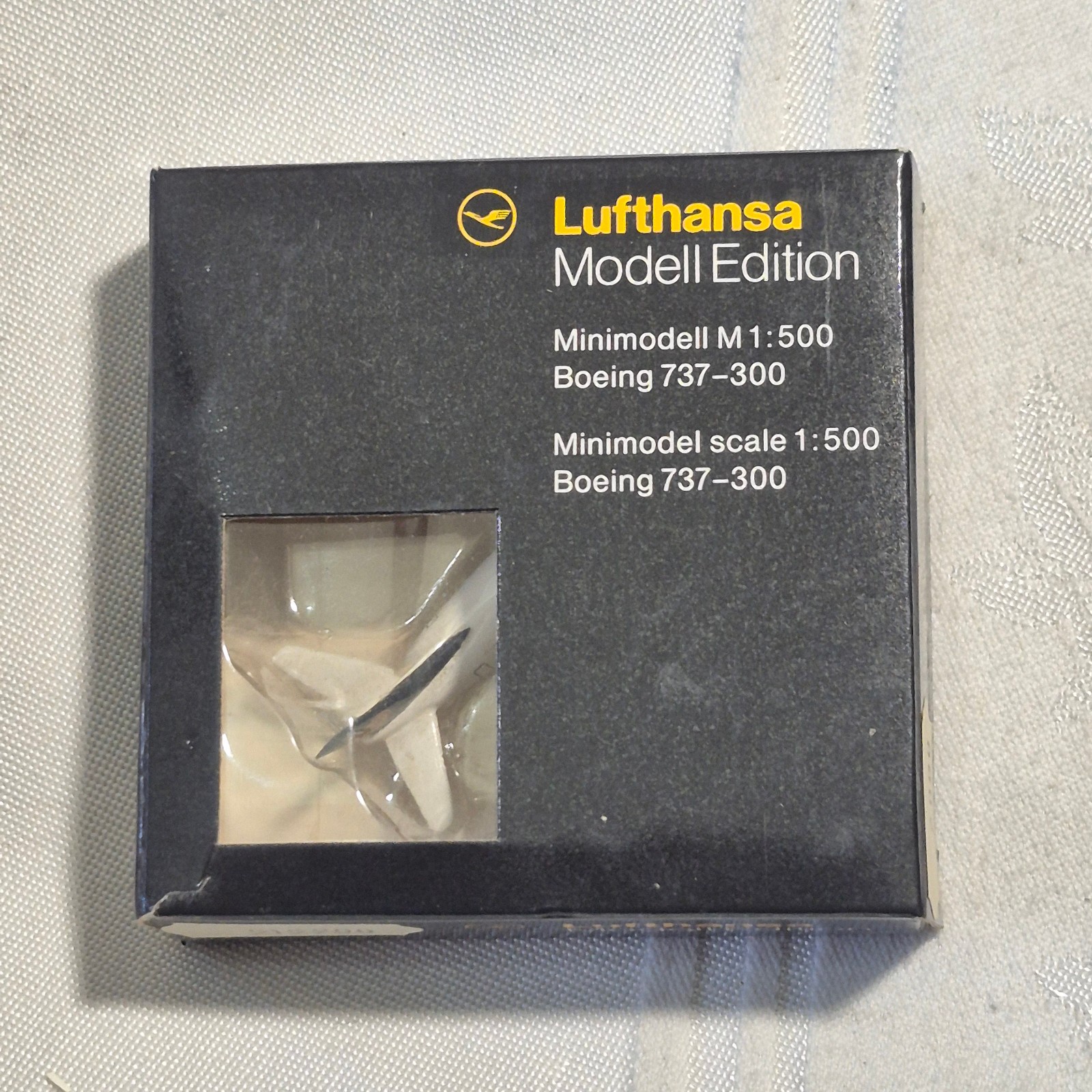 Vintage Herpa Lufthansa Modell Edition Boeing 737-300 1:500 Scale Model Boxed