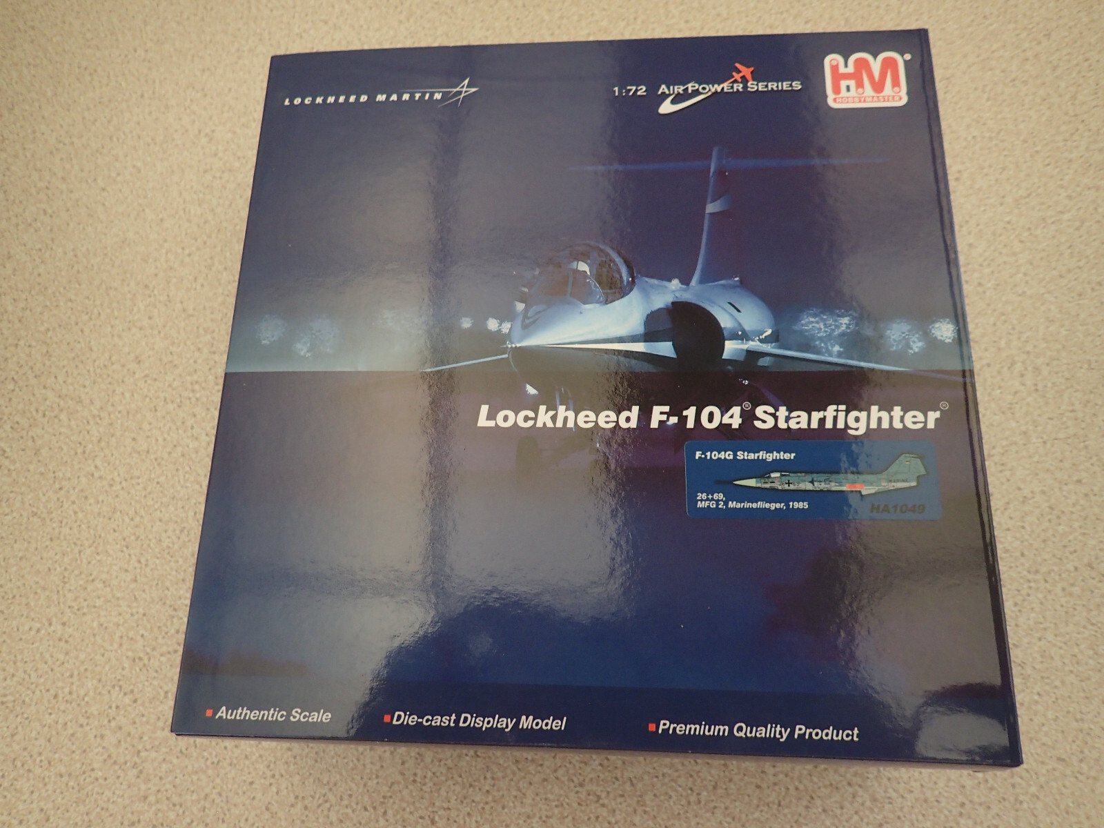 Hobbymaster HA1049 1:72 Lockheed F-104G Starfighter Marineflieger Factory Sealed