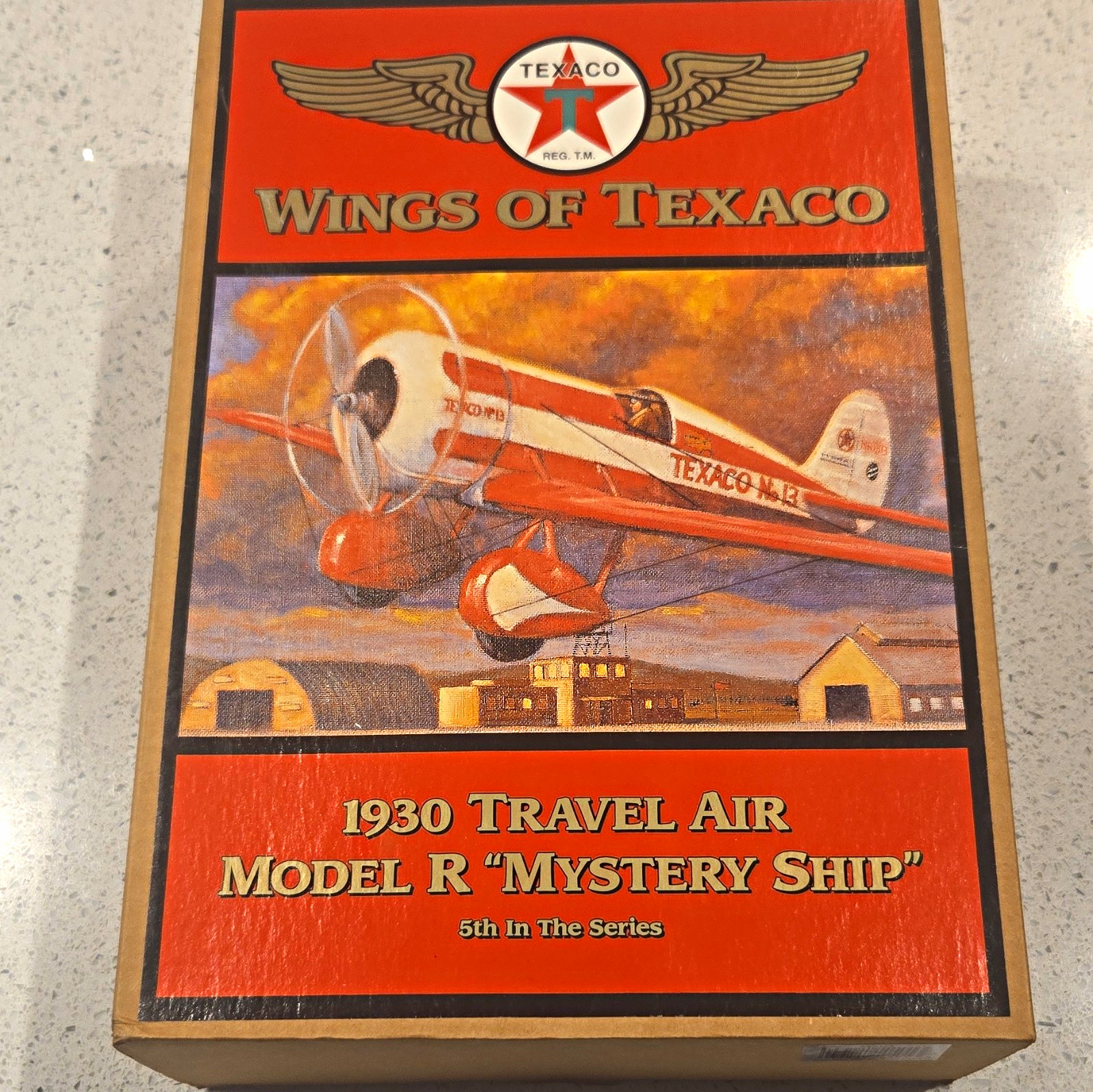 Ertl Collectibles Wings of Texaco 1930 Travel Air Model R 1:50 Diecast COA