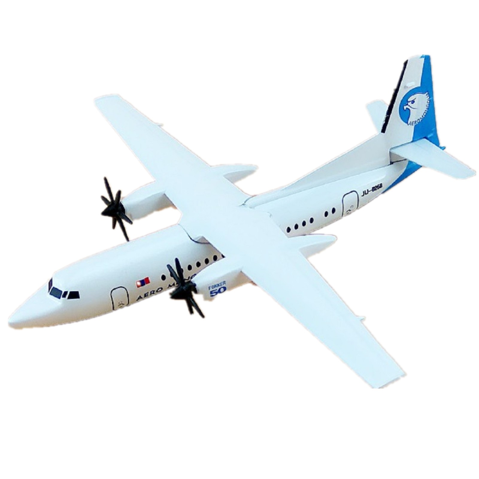 1/400 16cm Aircraft Mongolia Fokker 50 FK-50 Alloy Simulation Plane Model Craft
