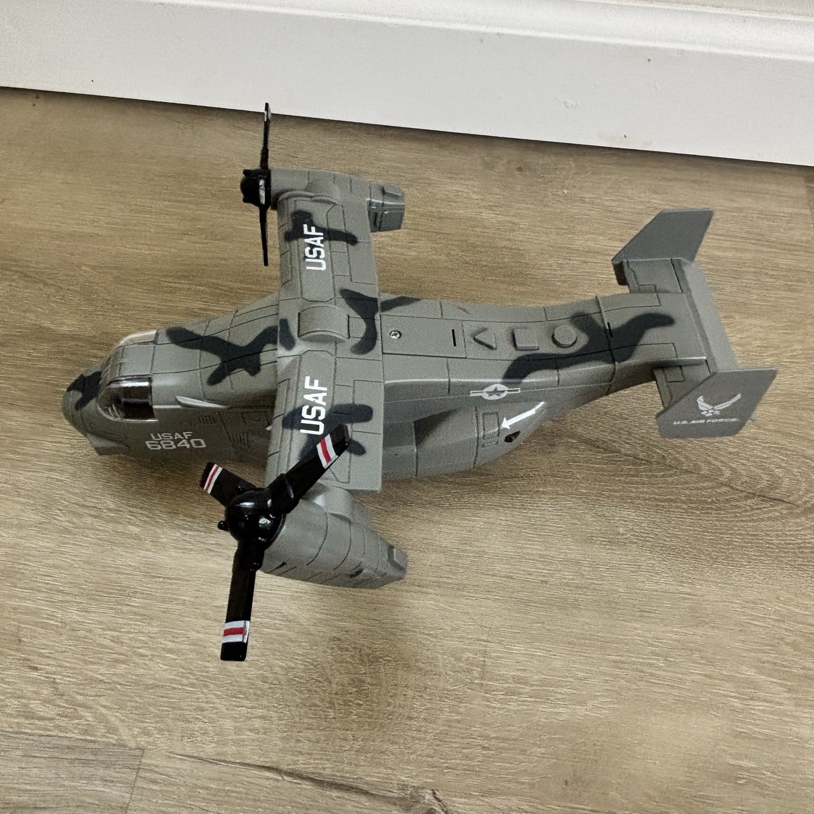 Brooklyn Lollipops USAF V-22 Osprey Tiltrotor Toy Airplane Light Sound Camo