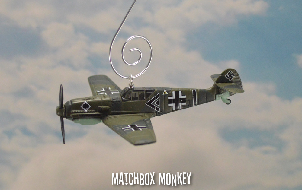 WWII German Bf 109 Messerschmitt Fighter Luftwaffe Werner Molders Plane Ornament