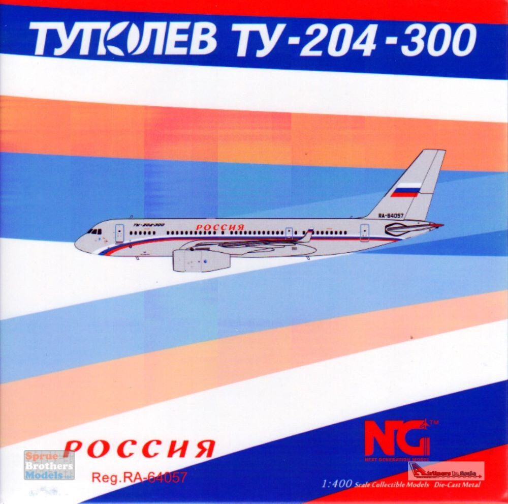 NGM41002 1:400 NG Model Russia State Transport Company Tupolev Tu-204-300 Reg