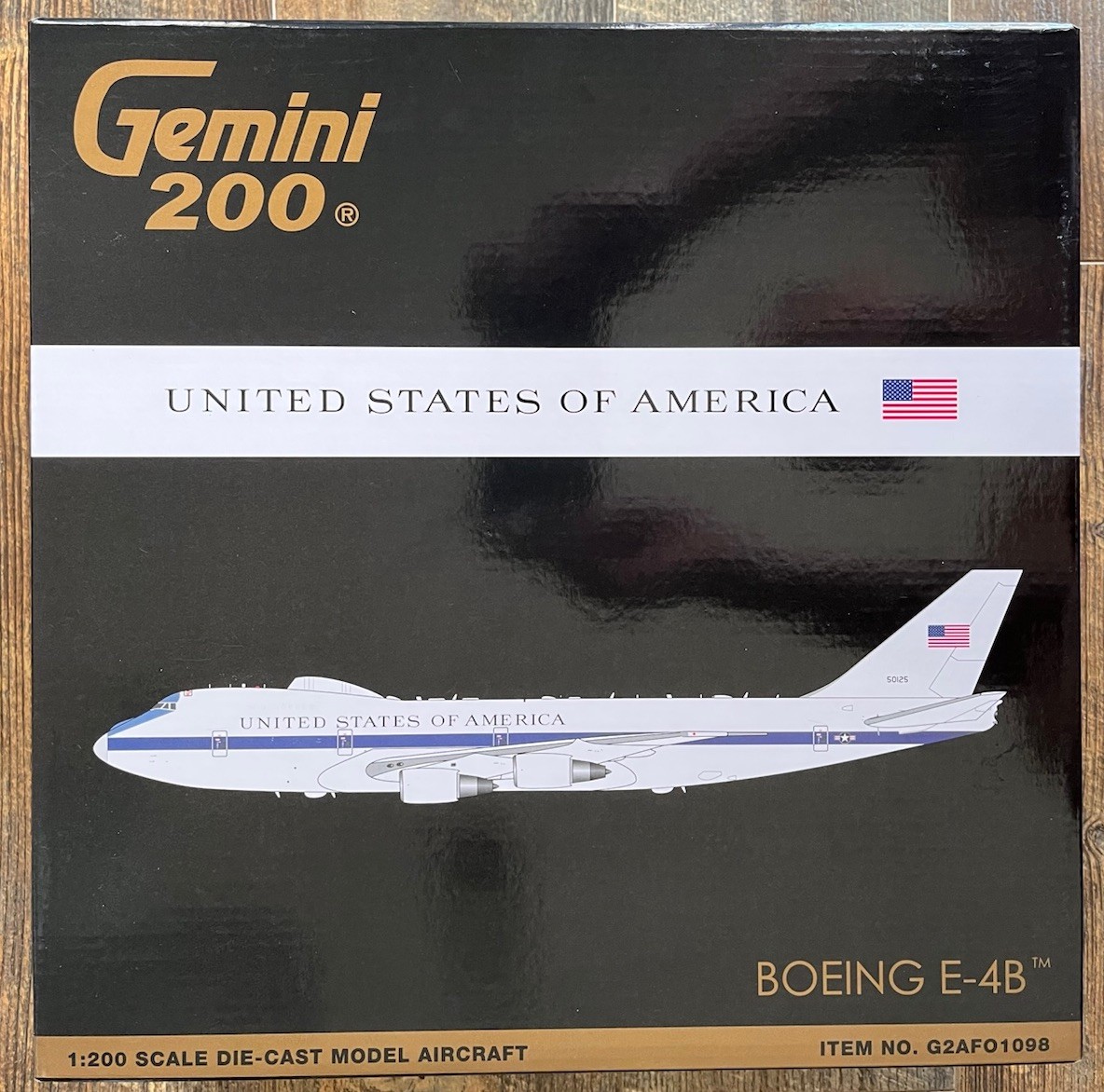 GEMINI JETS 1:200 scale USAF BOEING E-4B NIGHTWATCH “50125” G2AFO1098 DOOMSDAY🛫