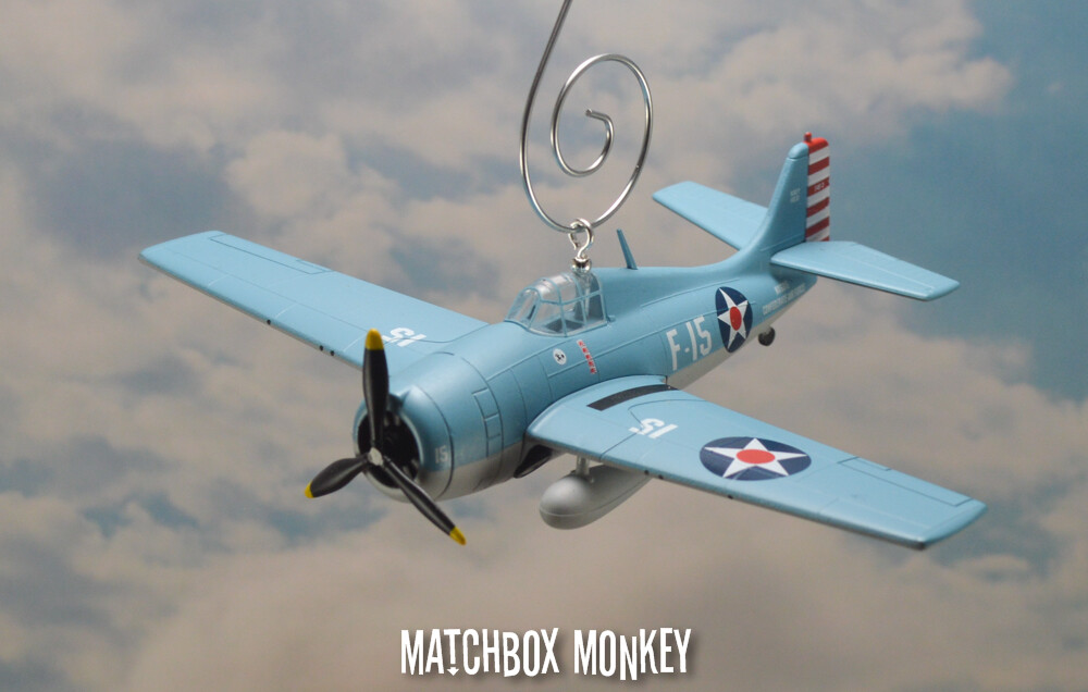 Grumman F4F Wildcat US Navy VF-3 Butch O’Hare Ace Custom Christmas Ornament