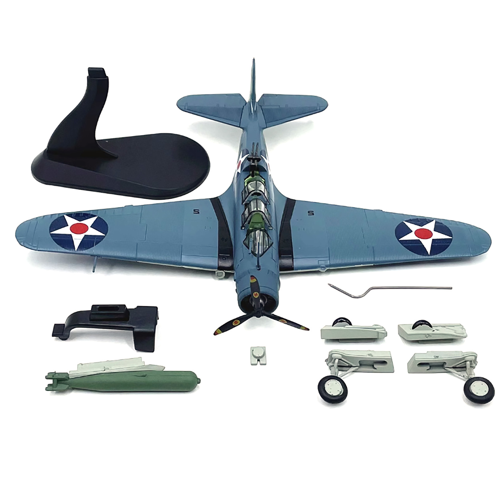 1/72 American TBD Torpedo Bomber Alloy Aircraft Model Military Airplane Ornament