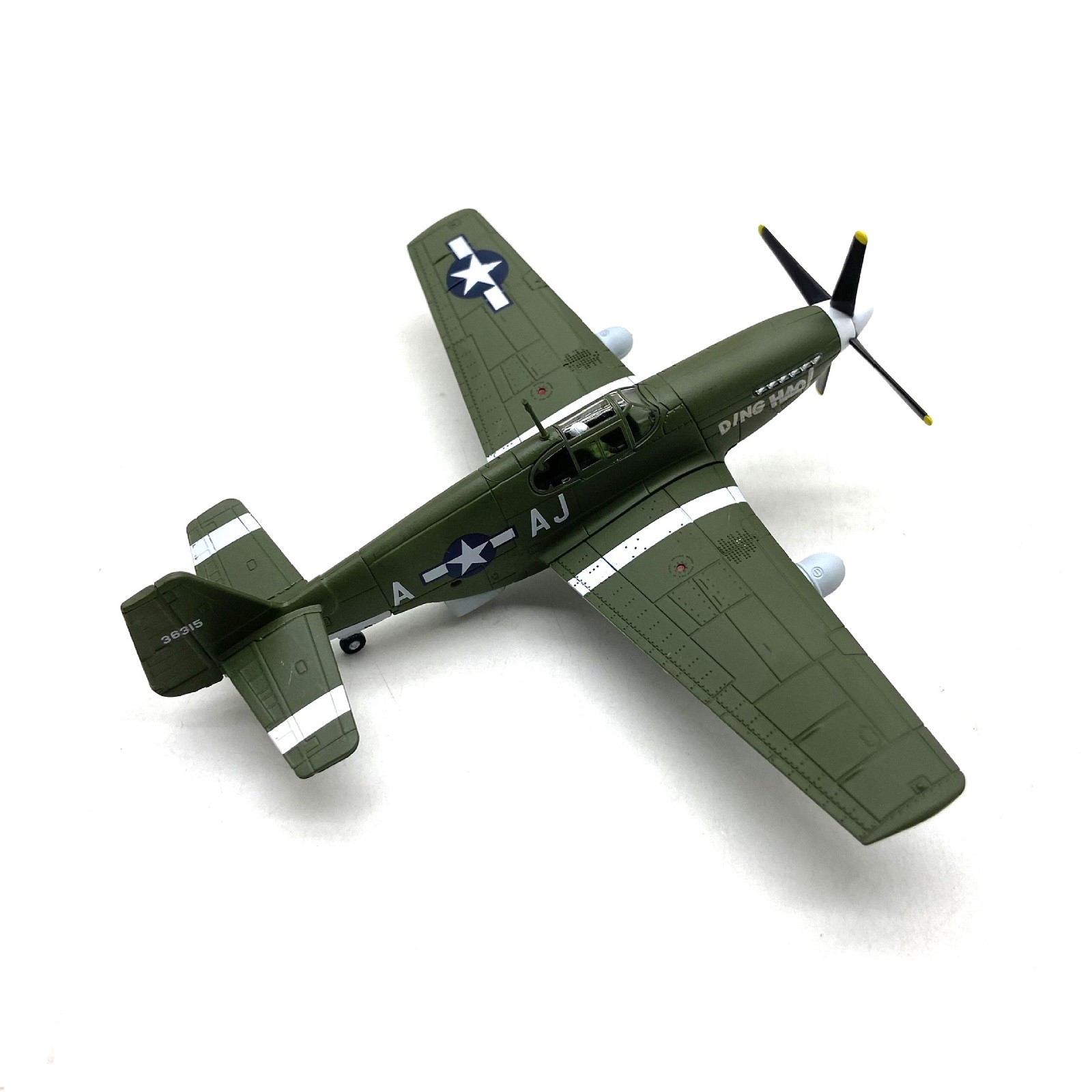 1:72 Military WW2 P-51B Mustang Fighter Alloy Aircraft Model Plane Ornaments B