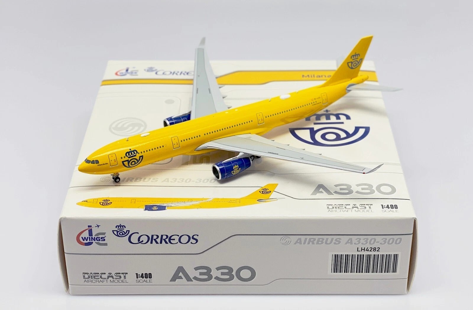 JC WINGS CORREOS CARGO A330-300 300TH 1:400 DIECAST MODEL LH4EVE282 IN STOCK