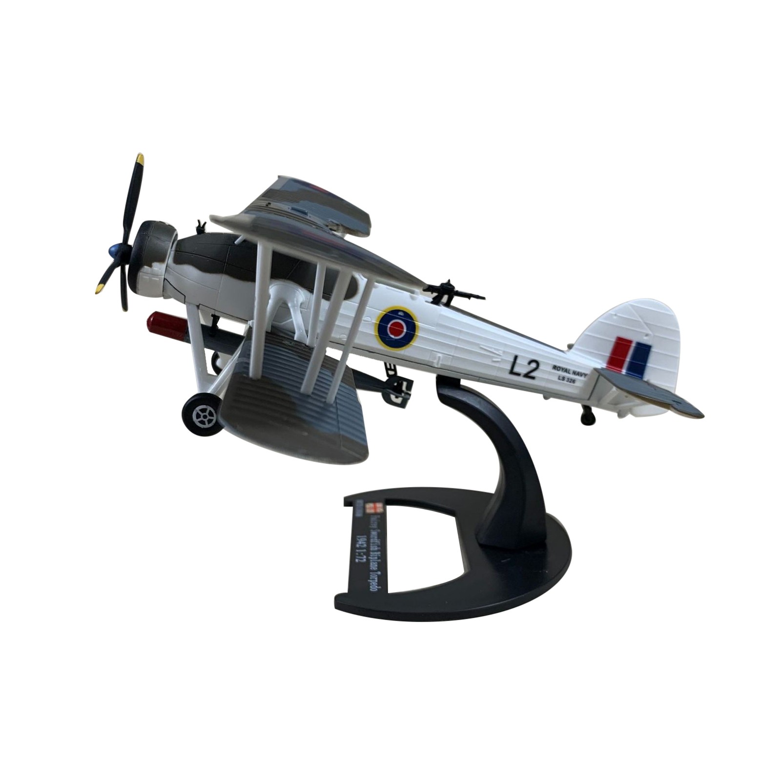 1/72 WWII British Navy Fairey Swordfish Aircraft Finished Prototype Plane Model