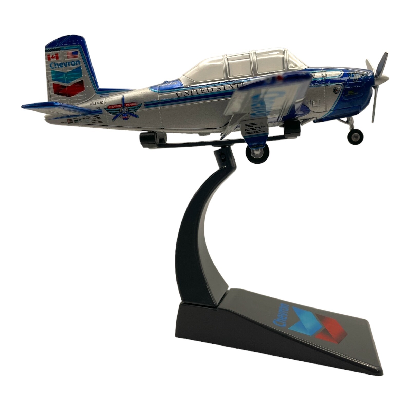 Julie Clark’s Chevron Mentor Beechcraft T-34 Free Spirit Diecast Airplane w/DVD