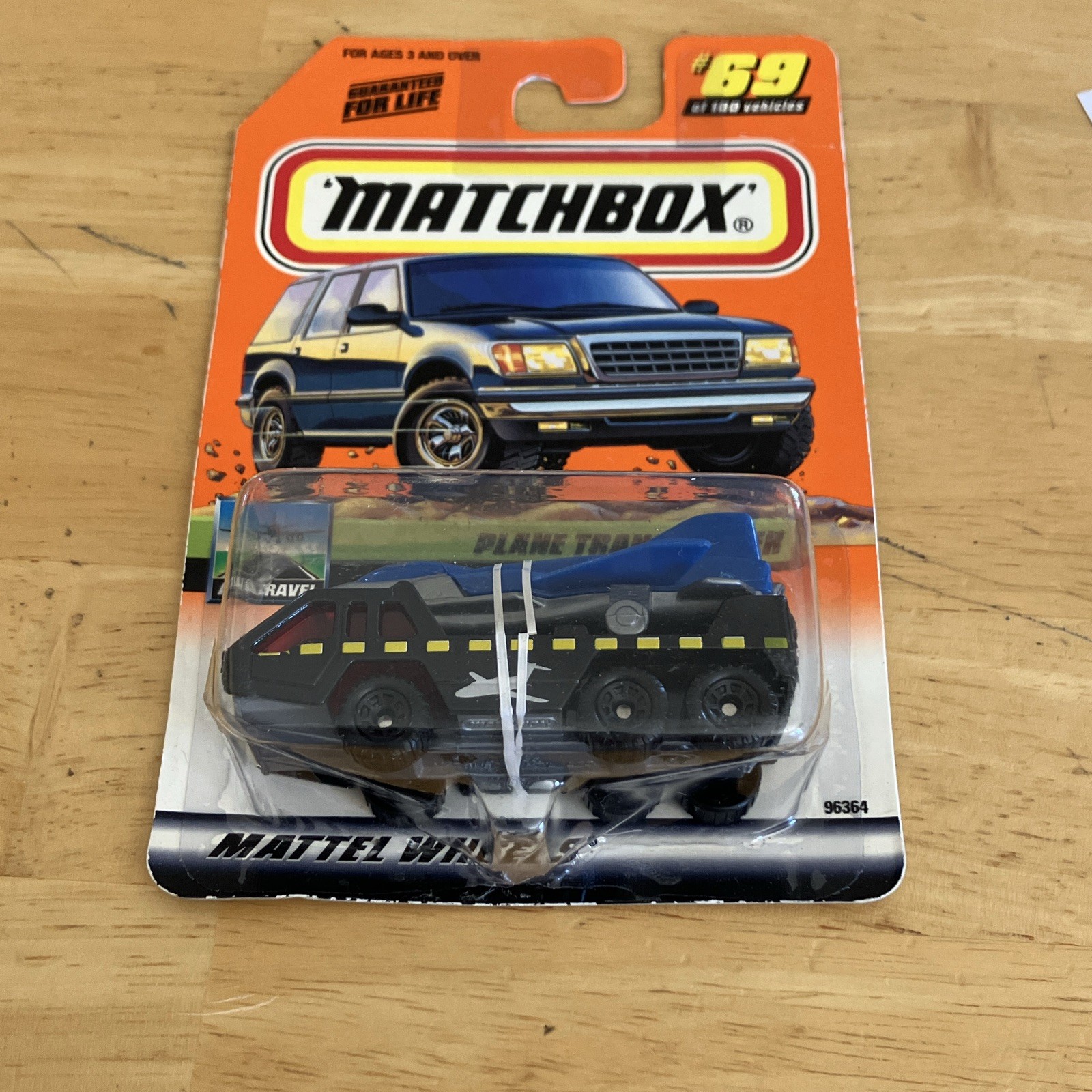 Matchbox Plane Transporter Air Travel 1:64 Diecast Black/Blue Aircraft 96364