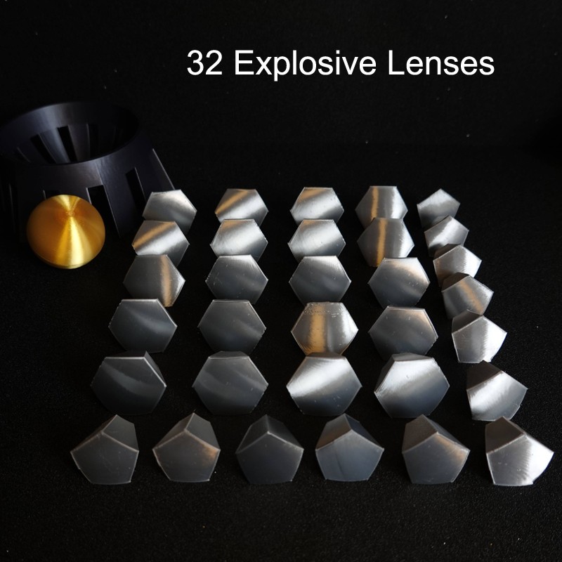 3D Printed 80mm Military Collection Atom Bomb Core Model Oppenheimer Souvenirs