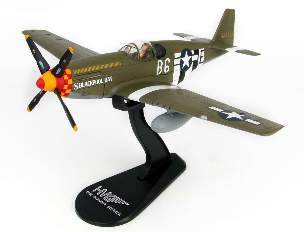 P-51 P-51B Mustang “Blackpool Bat” USAAF 1/48 Scale Diecast Model – Hobby Master