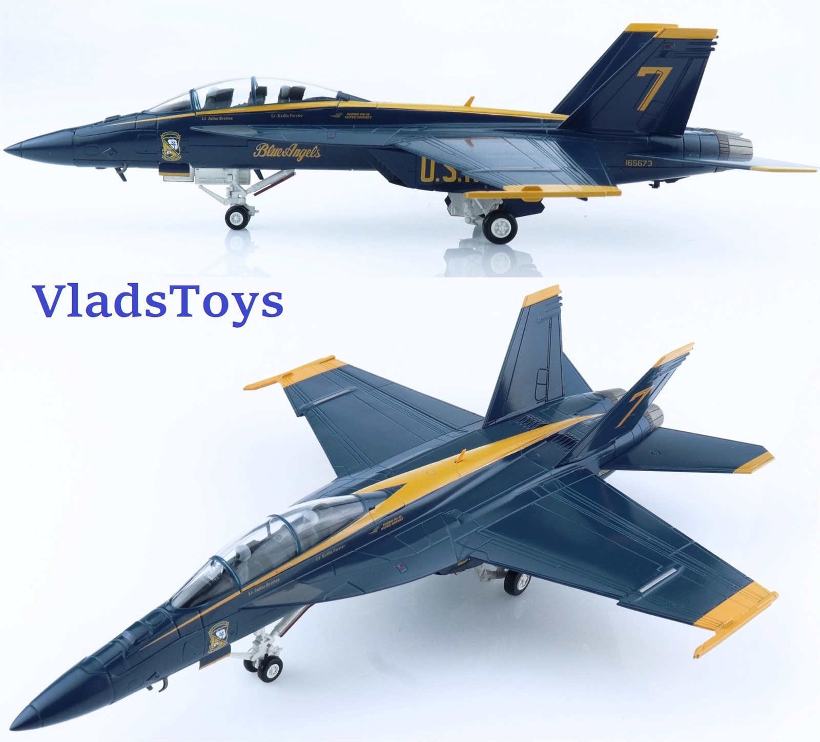Hobby Master 1/72 F/A-18F Super Hornet USN Blue Angels, #7, 2021 HA5128