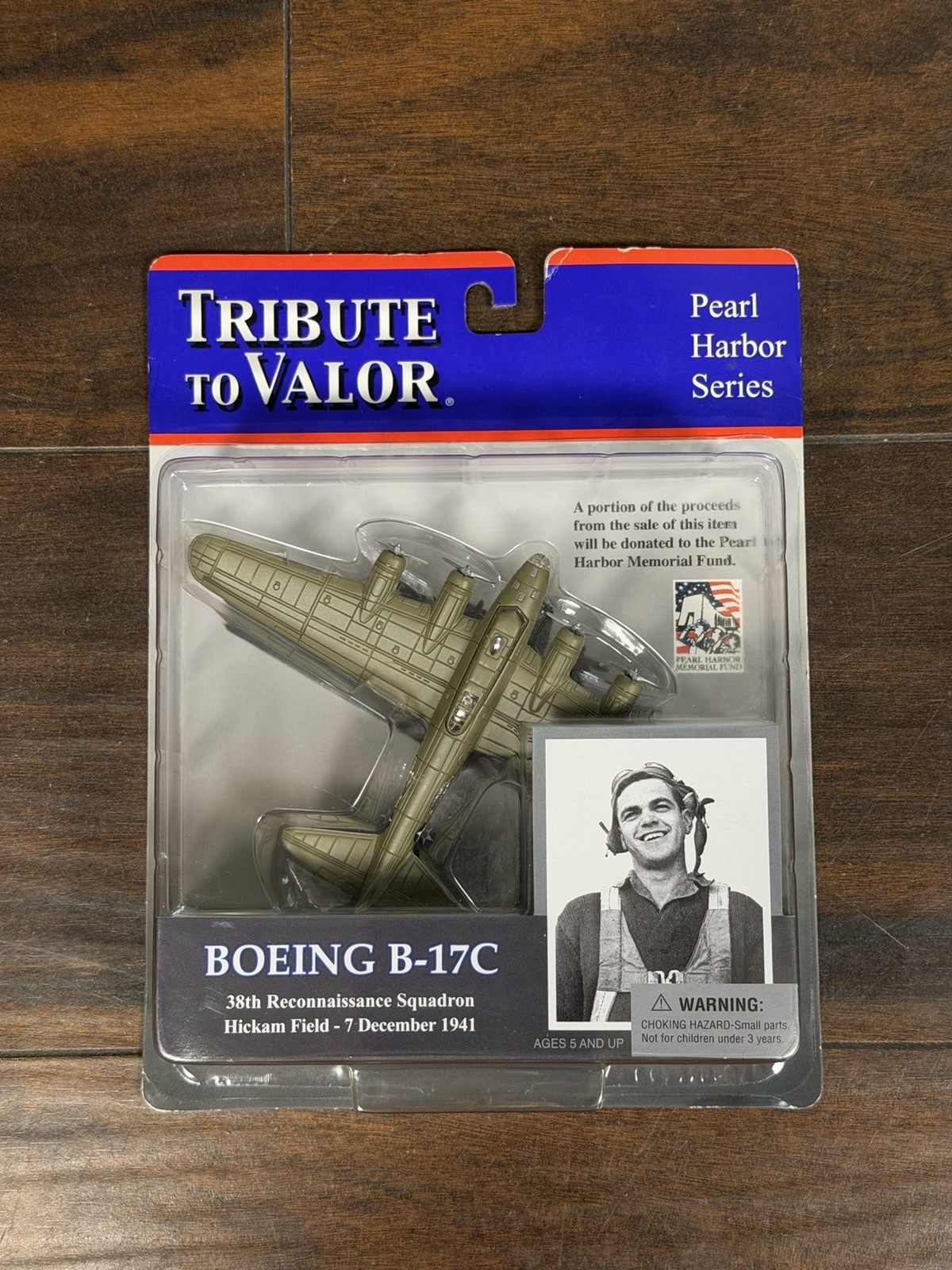 Tribute to Valor Boeing B-17C Pearl Harbor Bill Cope Autograph Diecast Plane