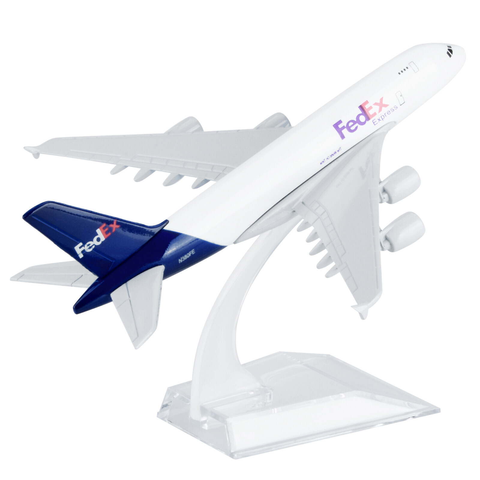 1/400 for Fedex A380 Airplane Model Diecast Transportation Plane Collection Gift