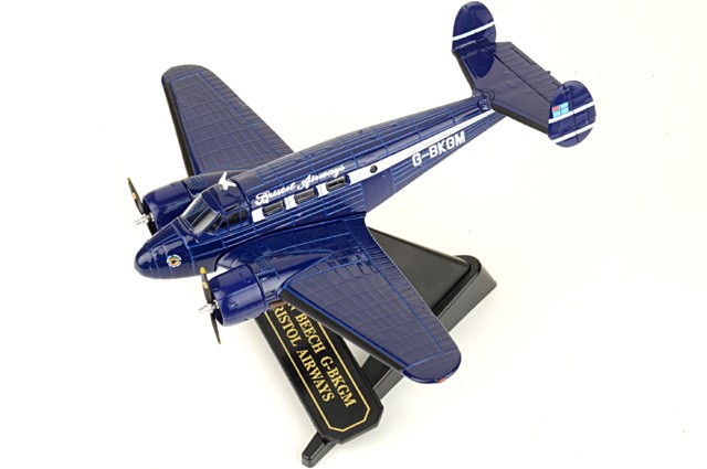 72BE001 Oxford Diecast Twin Beech 1/72 Model G-BKGM Bristol Airways