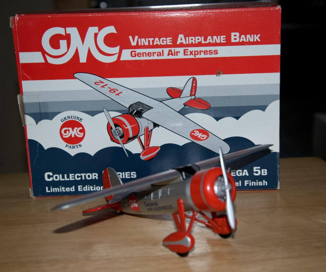 Die Cast Airplane Bank Chevrolet General Air Express Ltd Ed 2nd in Series w Box