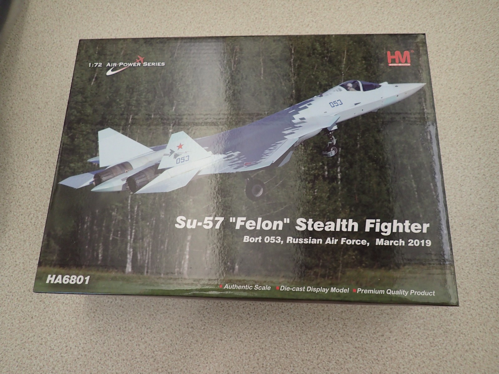 Hobbymaster HA6801 SU- 57 Felon Stealth Fighter Russian Air Force 2019 Untouched