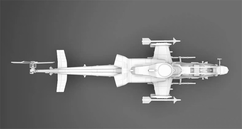 1/72 AH-1Z Viper Helicopter Finished Model Unpainted 3D Printed Kit Handmade