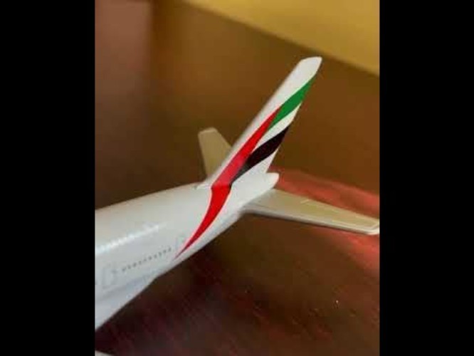 Authentic Emirates A380 Die-Cast Toy Plane – Engaging Playtime for Ages 3+