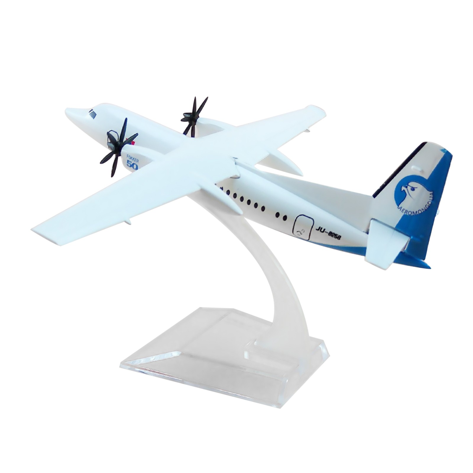 1/400 16cm Aircraft Mongolia Fokker 50 FK-50 Alloy Simulation Plane Model Craft