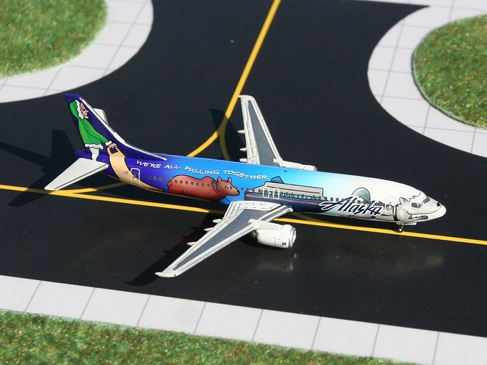 Alaska Airlines Boeing 737-400 N705AS Statehood GeminiJets GJASA944 1:400 RARE